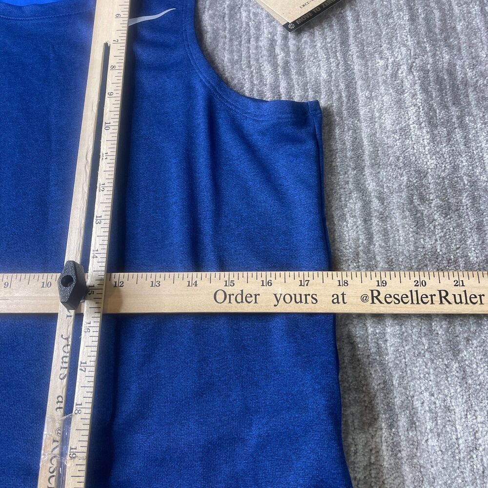 Nike Running Tank Top Shirt Mens Small Midnight Navy Blue Miler Dri-fit Gym - Picture 7 of 9
